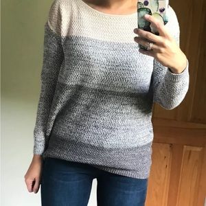Grey and light pink sweater